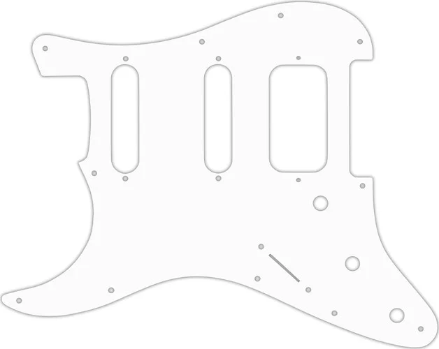 WD Custom Pickguard For Left Hand Fender American Deluxe or Lone Star Stratocaster #02 White