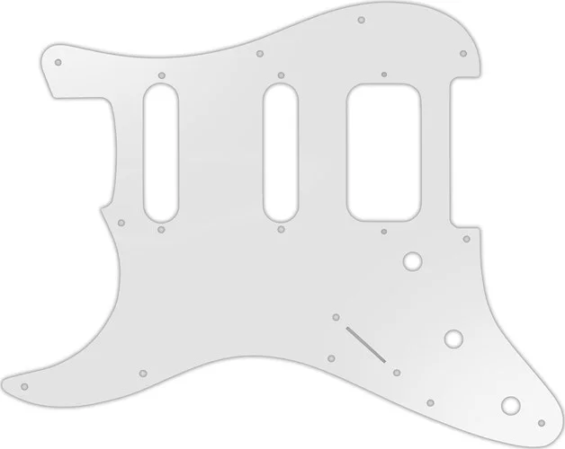 WD Custom Pickguard For Left Hand Fender American Deluxe or Lone Star Stratocaster #22 Translucent Milk White