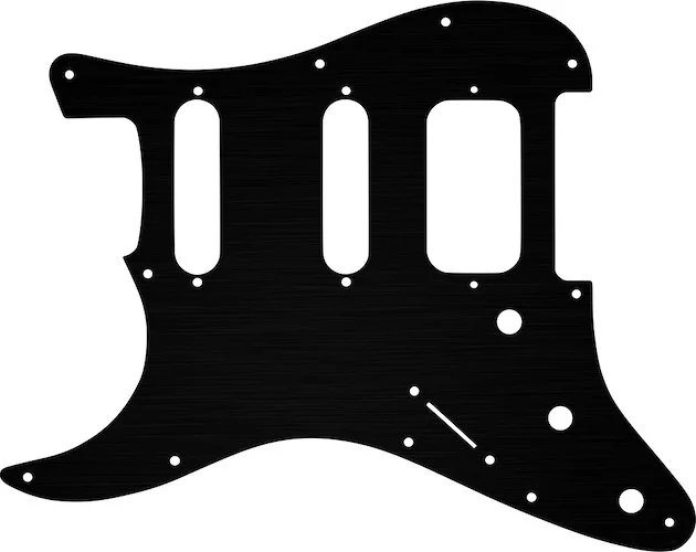 WD Custom Pickguard For Left Hand Fender American Deluxe or Lone Star Stratocaster #27T Simulated Black Anodiz