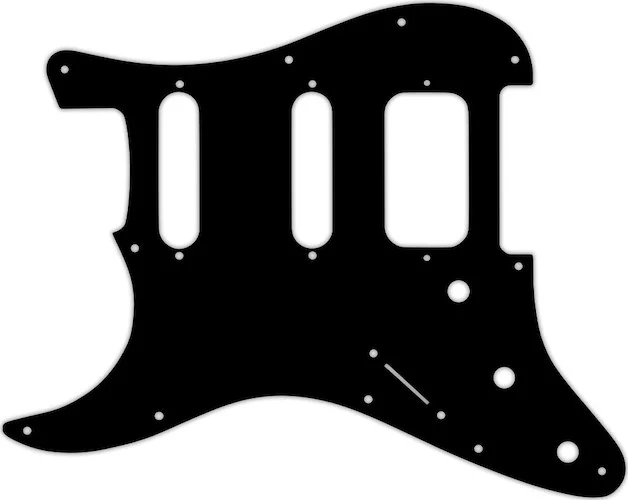 WD Custom Pickguard For Left Hand Fender American Deluxe or Lone Star Stratocaster #29 Matte Black