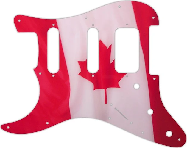 WD Custom Pickguard For Left Hand Fender American Deluxe or Lone Star Stratocaster #G11 Canadian Flag Graphic