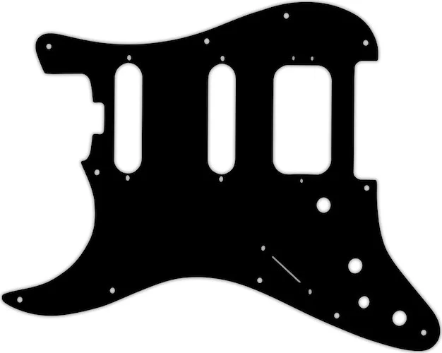 WD Custom Pickguard For Left Hand Fender American Elite Stratocaster HSS #03P Black/Parchment/Black