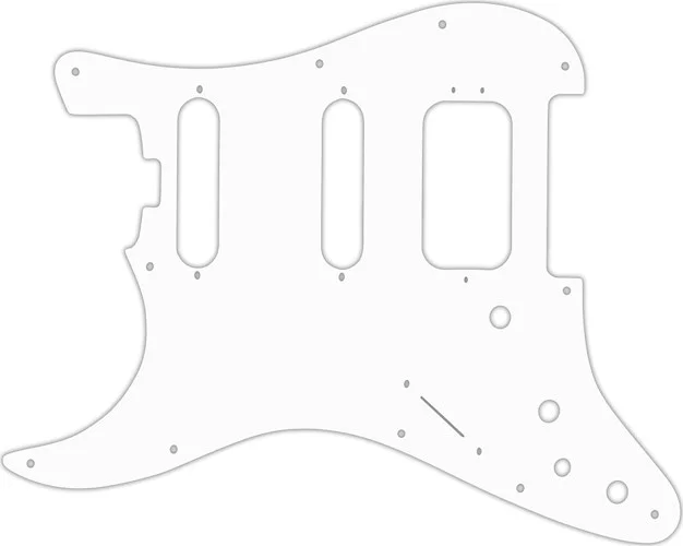 WD Custom Pickguard For Left Hand Fender American Elite Stratocaster HSS #04 White/Black/White