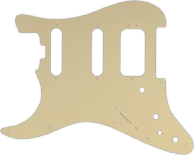 WD Custom Pickguard For Left Hand Fender American Elite Stratocaster HSS #06T Cream Thin