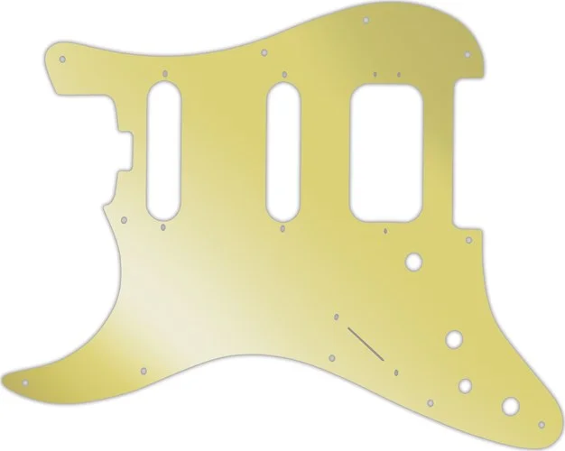 WD Custom Pickguard For Left Hand Fender American Elite Stratocaster HSS #10GD Gold Mirror