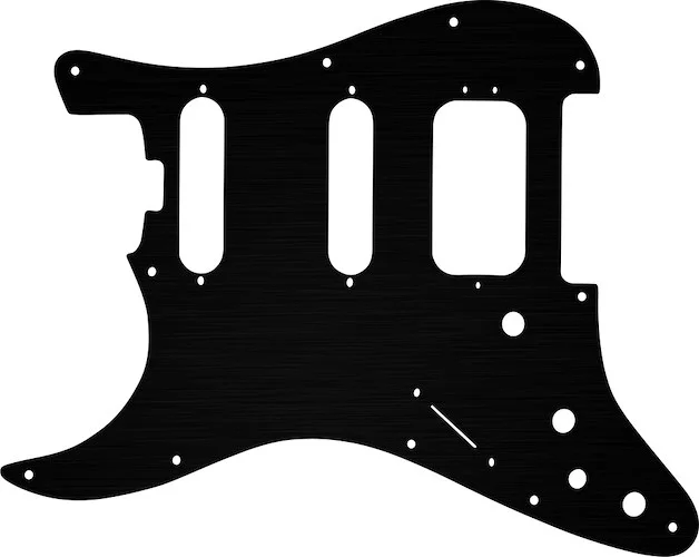 WD Custom Pickguard For Left Hand Fender American Elite Stratocaster HSS #27T Simulated Black Anodized Thin