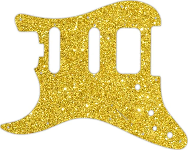 WD Custom Pickguard For Left Hand Fender American Elite Stratocaster HSS #60GS Gold Sparkle 