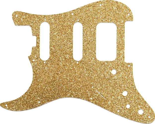 WD Custom Pickguard For Left Hand Fender American Elite Stratocaster HSS #60RGS Rose Gold Sparkle 