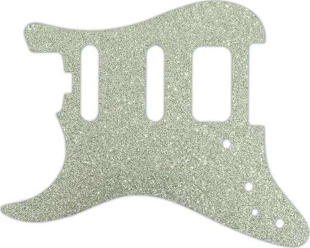 WD Custom Pickguard For Left Hand Fender American Elite Stratocaster HSS #60SS Silver Sparkle 