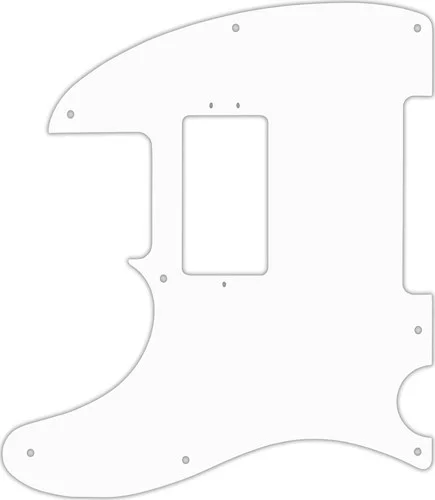 WD Custom Pickguard For Left Hand Fender American Performer Telecaster Humbucker #02T White Thin