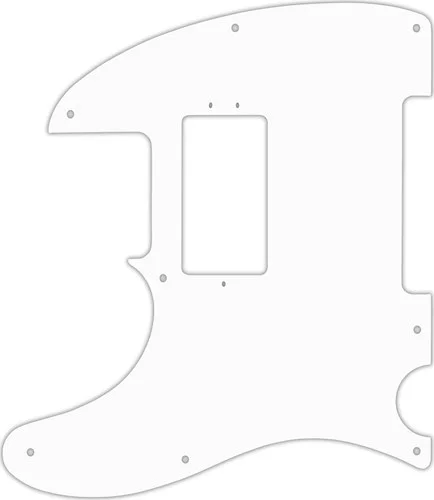 WD Custom Pickguard For Left Hand Fender American Performer Telecaster Humbucker #04 White/Black/White
