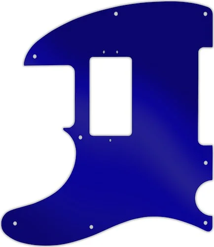 WD Custom Pickguard For Left Hand Fender American Performer Telecaster Humbucker #10DBU Dark Blue Mirror