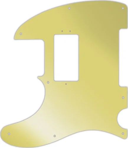 WD Custom Pickguard For Left Hand Fender American Performer Telecaster Humbucker #10GD Gold Mirror