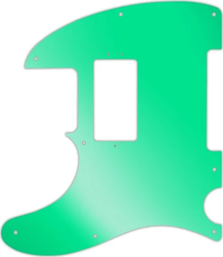 WD Custom Pickguard For Left Hand Fender American Performer Telecaster Humbucker #10GR Green Mirror