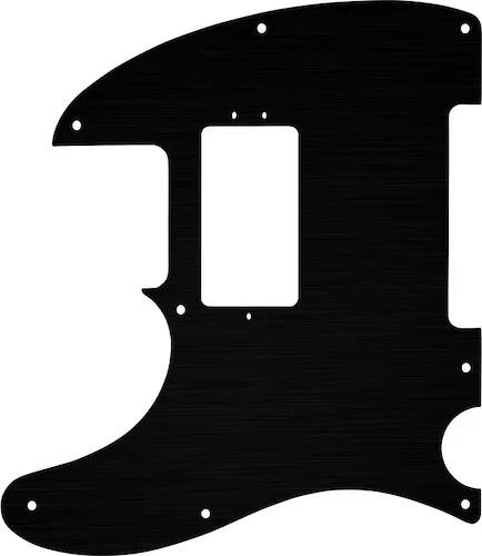 WD Custom Pickguard For Left Hand Fender American Performer Telecaster Humbucker #27 Simulated Black Anodized