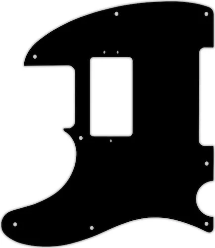 WD Custom Pickguard For Left Hand Fender American Performer Telecaster Humbucker #29T Matte Black Thin