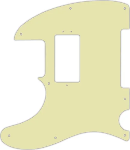 WD Custom Pickguard For Left Hand Fender American Performer Telecaster Humbucker #34S Mint Green Solid