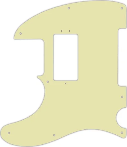 WD Custom Pickguard For Left Hand Fender American Performer Telecaster Humbucker #34T Mint Green Thin