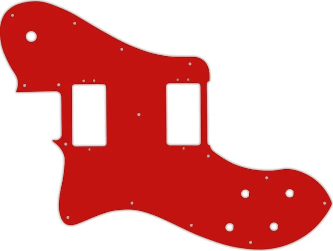 WD Custom Pickguard For Left Hand Fender American Professional Deluxe Shawbucker Telecaster #07S Red Solid