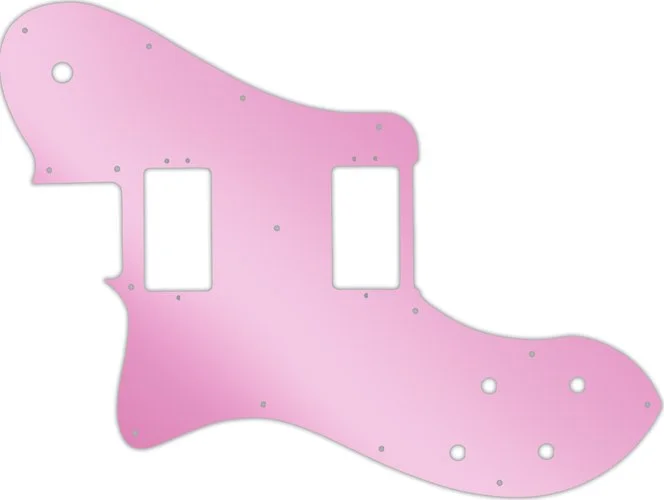 WD Custom Pickguard For Left Hand Fender American Professional Deluxe Shawbucker Telecaster #10P Pink Mirror