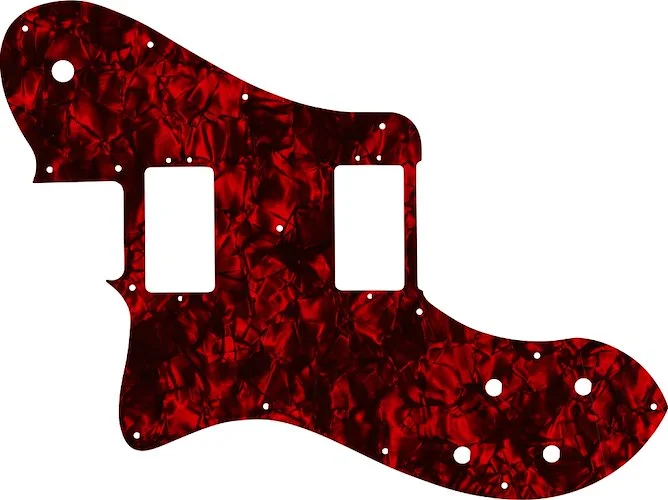 WD Custom Pickguard For Left Hand Fender American Professional Deluxe Shawbucker Telecaster #28DRP Dark Red Pearl/Black/White/Black