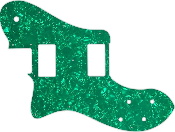 WD Custom Pickguard For Left Hand Fender American Professional Deluxe Shawbucker Telecaster #28GR Green Pearl/