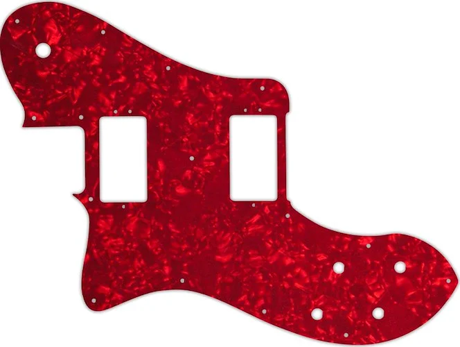WD Custom Pickguard For Left Hand Fender American Professional Deluxe Shawbucker Telecaster #28R Red Pearl/Whi