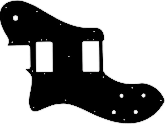 WD Custom Pickguard For Left Hand Fender American Professional Deluxe Shawbucker Telecaster #39 Black/#06B Cre