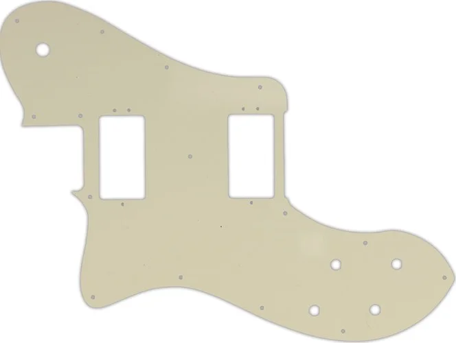 WD Custom Pickguard For Left Hand Fender American Professional Deluxe Shawbucker Telecaster #55 Parchment 3 Pl