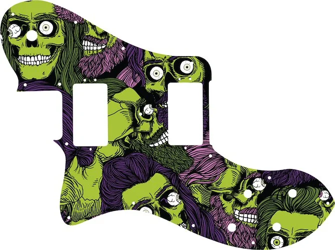 WD Custom Pickguard For Left Hand Fender American Professional Deluxe Shawbucker Telecaster #GHA02 Zombeard Graphic