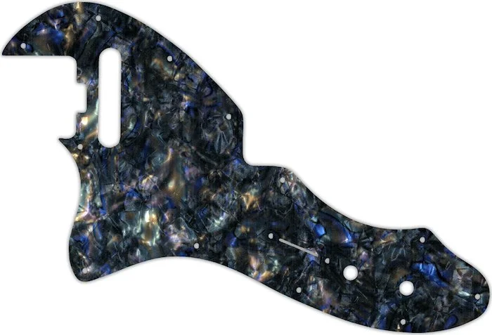 WD Custom Pickguard For Left Hand Fender American Elite Telecaster Thinline #35 Black Abalone