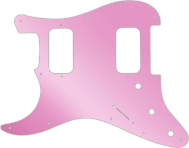 WD Custom Pickguard For Left Hand Fender Big Apple Or Double Fat Stratocaster #10P Pink Mirror