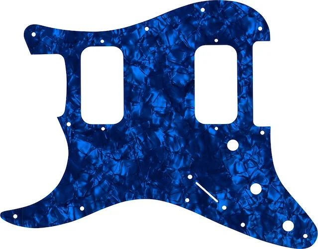WD Custom Pickguard For Left Hand Fender Big Apple Or Double Fat Stratocaster #28DBP Dark Blue Pearl/Black/White/Black