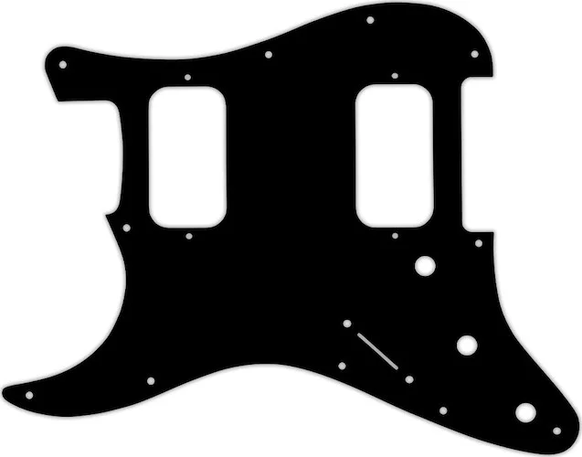 WD Custom Pickguard For Left Hand Fender Big Apple Or Double Fat Stratocaster #38 Black/Cream/Black