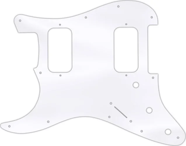 WD Custom Pickguard For Left Hand Fender Big Apple Or Double Fat Stratocaster #45 Clear Acrylic