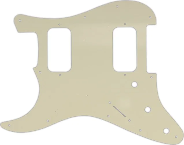 WD Custom Pickguard For Left Hand Fender Big Apple Or Double Fat Stratocaster #55T Parchment Thin