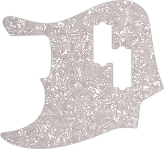 WD Custom Pickguard For Left Hand Fender Blacktop Jazz Bass #28 White Pearl/White/Black/White