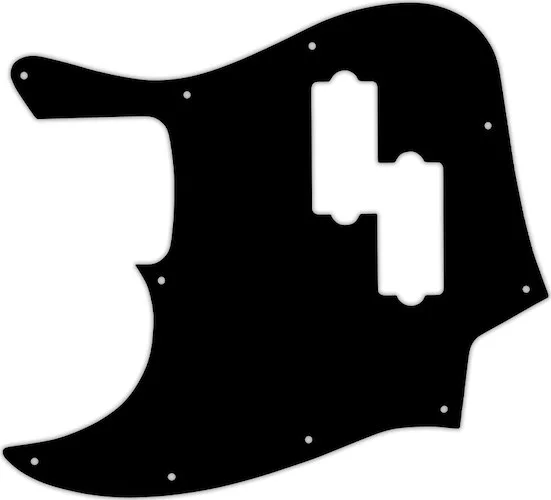 WD Custom Pickguard For Left Hand Fender Blacktop Jazz Bass #38 Black/Cream/Black