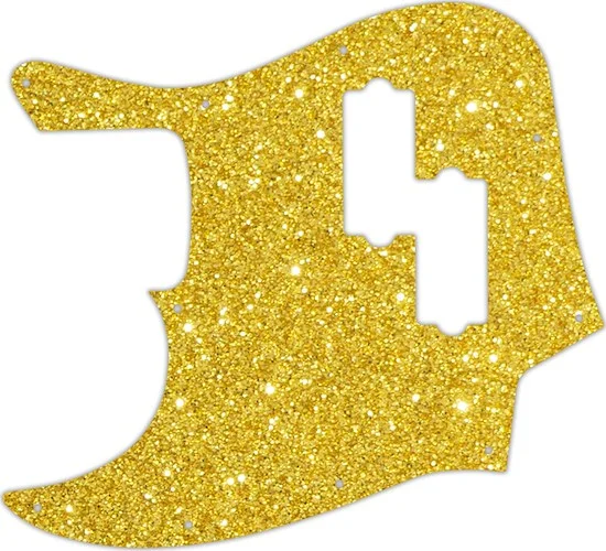 WD Custom Pickguard For Left Hand Fender Blacktop Jazz Bass #60GS Gold Sparkle 
