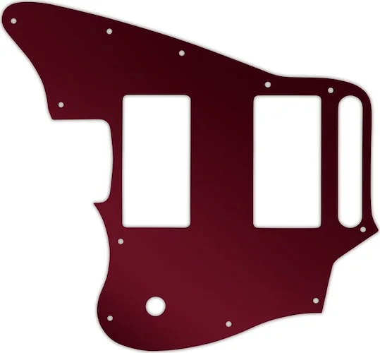 WD Custom Pickguard For Left Hand Fender Blacktop Jaguar #10R Red Mirror