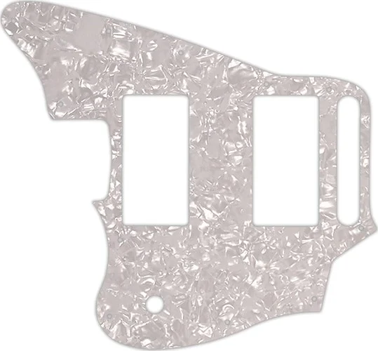 WD Custom Pickguard For Left Hand Fender Blacktop Jaguar #28 White Pearl/White/Black/White