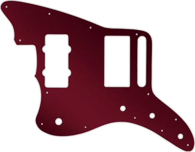 WD Custom Pickguard For Left Hand Fender Blacktop Jazzmaster #10R Red Mirror
