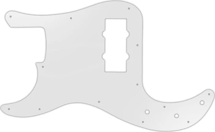 WD Custom Pickguard For Left Hand Fender Blacktop Precision Bass #22 Translucent Milk White