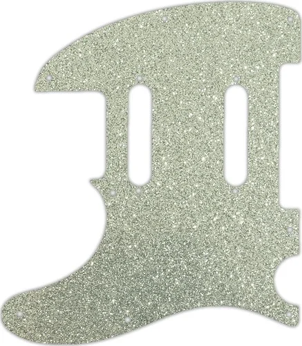 WD Custom Pickguard For Left Hand Fender Blacktop Baritone Telecaster #60SS Silver Sparkle 