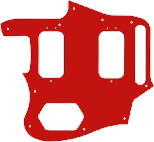 WD Custom Pickguard For Left Hand Fender Classic Player Jaguar Special HH #07 Red/White/Red