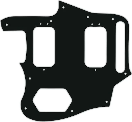 WD Custom Pickguard For Left Hand Fender Classic Player Jaguar Special HH #01A Black Acrylic