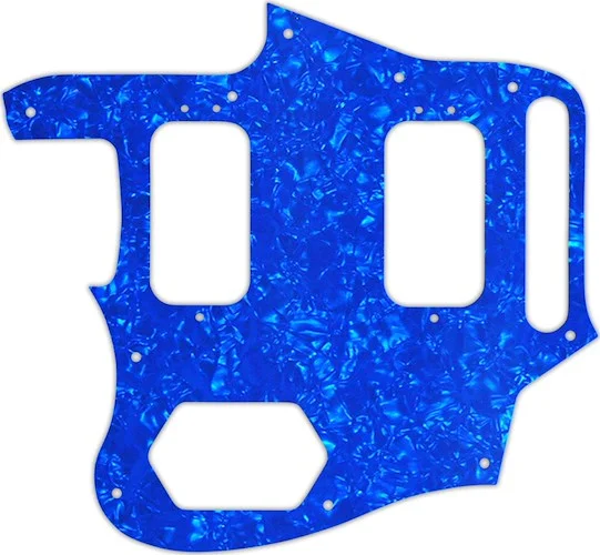 WD Custom Pickguard For Left Hand Fender Classic Player Jaguar Special HH #28BU Blue Pearl/White/Black/White