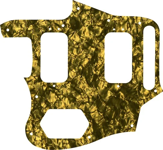 WD Custom Pickguard For Left Hand Fender Classic Player Jaguar Special HH #28GD Gold Pearl/Black/White/Black