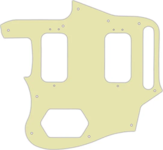 WD Custom Pickguard For Left Hand Fender Classic Player Jaguar Special HH #34T Mint Green Thin