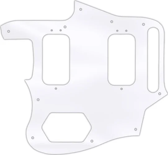 WD Custom Pickguard For Left Hand Fender Classic Player Jaguar Special HH #45T Clear Acrylic Thin